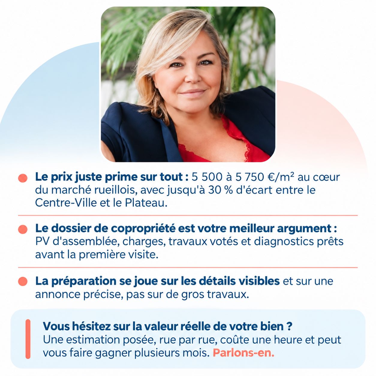 Infographie : les étapes pour vendre son appartement à Rueil-Malmaison